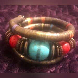 Colorful Slinky Style Beaded Bracelet
